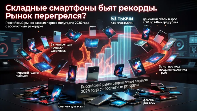 Складные смартфоны бьют рекорды. Рынок перегрелся?